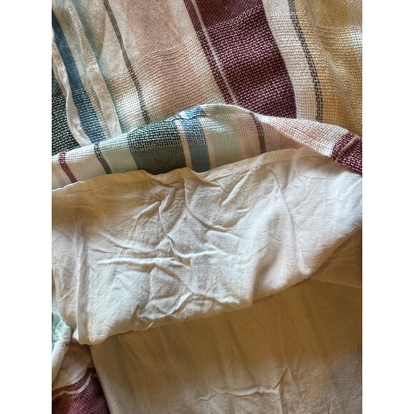 Rails Dress Women XS Cream Becca Cusco Stripe Drawstring Waist Mini Boho Preppy - Picture 9 of 13